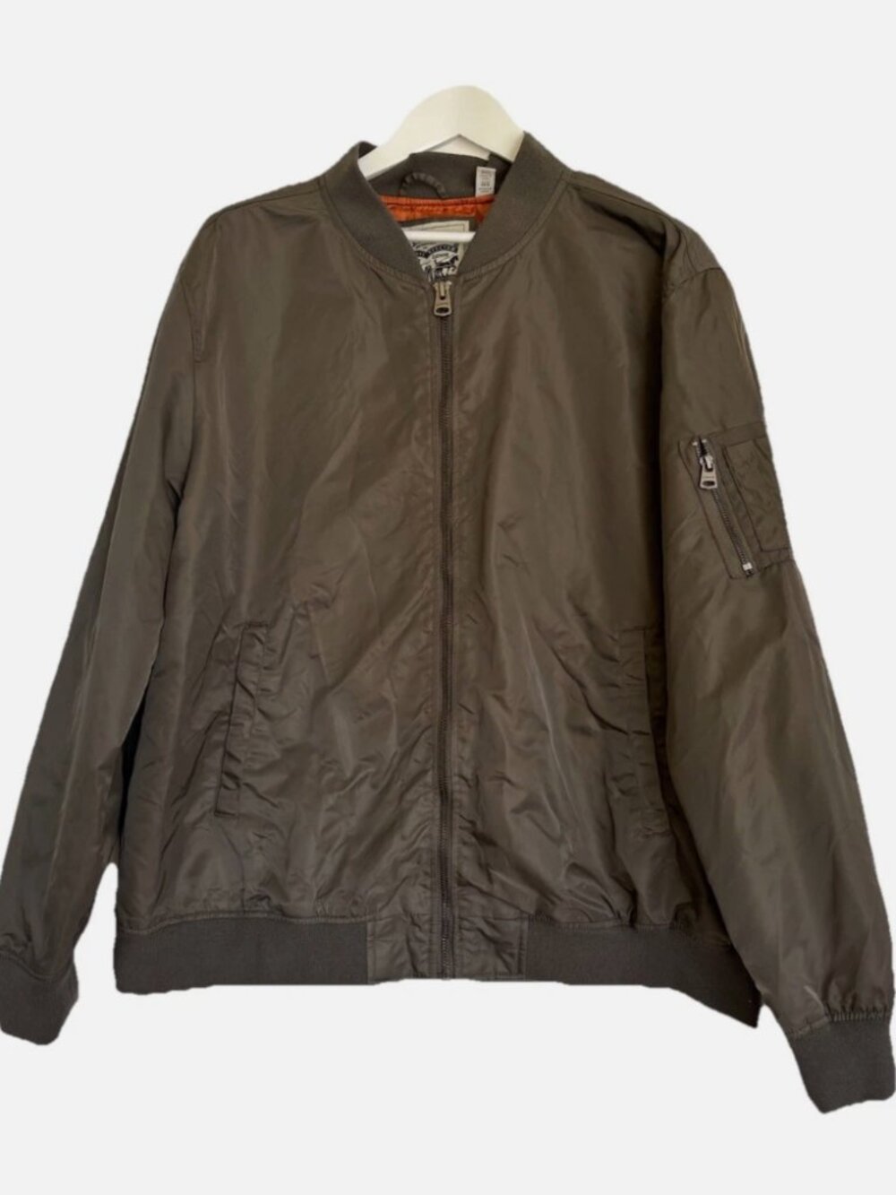 Levi Strauss & Co. Men’s Green Bomber Jacket Full Zip Lined Size 3X
